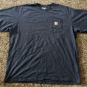 Carhartt Men's Loose-Fit Dark Blue Short Sleeve Tee